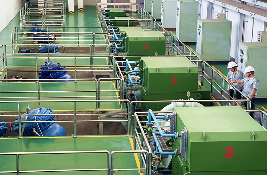 市自來水公司豐收壩水廠，加強(qiáng)運(yùn)行設(shè)備巡檢