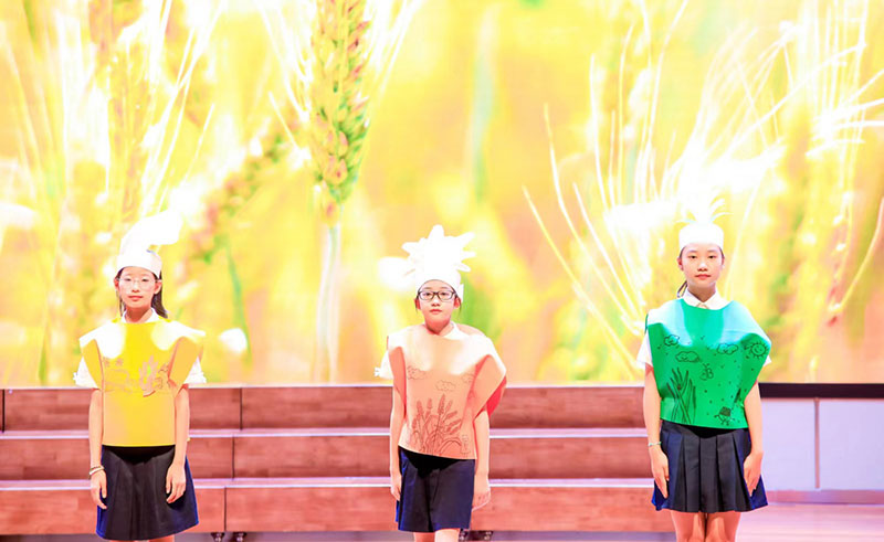 五谷小課堂——識五谷。童心小學(xué)供圖