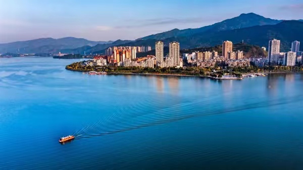 漢豐湖美景。開州區(qū)委宣傳部供圖