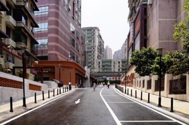 國美支路改造后。九龍城市更新公司供圖