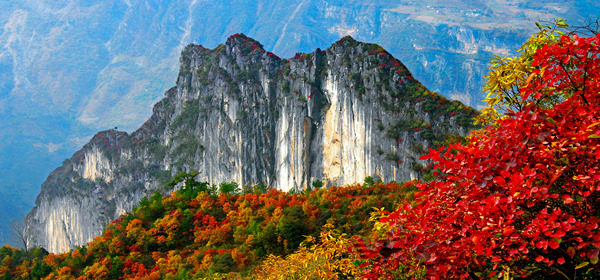 蘭英大峽谷國畫山。巫溪縣文旅委供圖