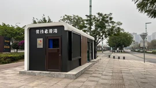 已建成的勞動者港灣。張皓瑋攝