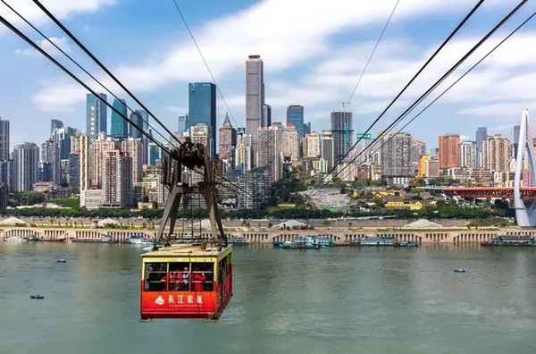 重慶長(zhǎng)江索道。渝中區(qū)文化旅游委供圖