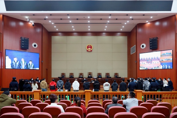 庭審現(xiàn)場(chǎng)。江津區(qū)人民法院供圖