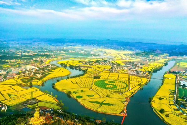 崇龕花海景區(qū)。 潼南旅投集團供圖