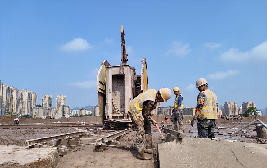 施工現(xiàn)場。中建八局四公司供圖