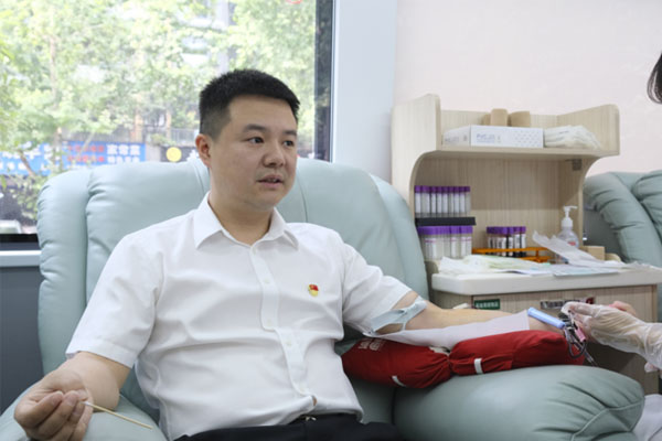 無償獻(xiàn)血現(xiàn)場。