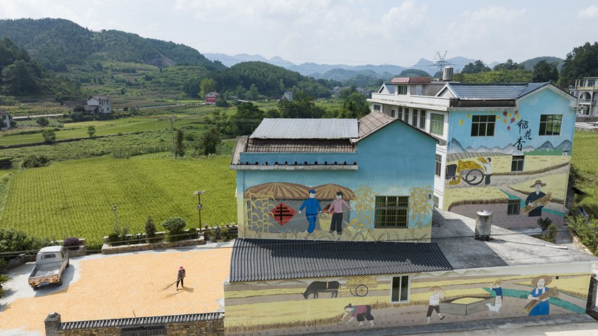 秀山土家族苗族自治縣洪安鎮(zhèn)棚竹山一景。胡程攝