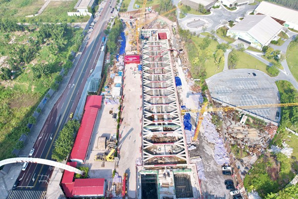 項(xiàng)目建設(shè)現(xiàn)場(chǎng)。重慶交通開(kāi)投集團(tuán)供圖