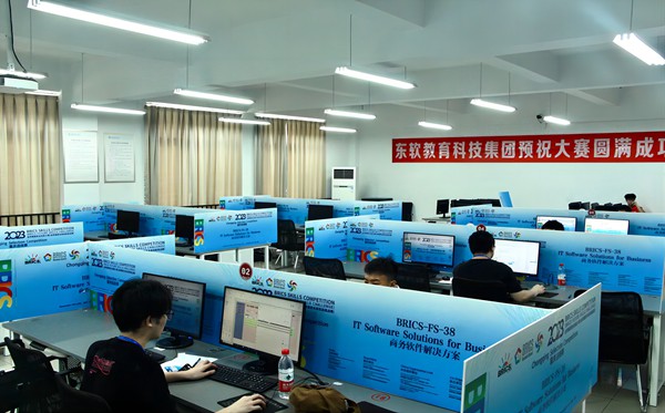 賽事現場。重慶商務職業(yè)學院供圖