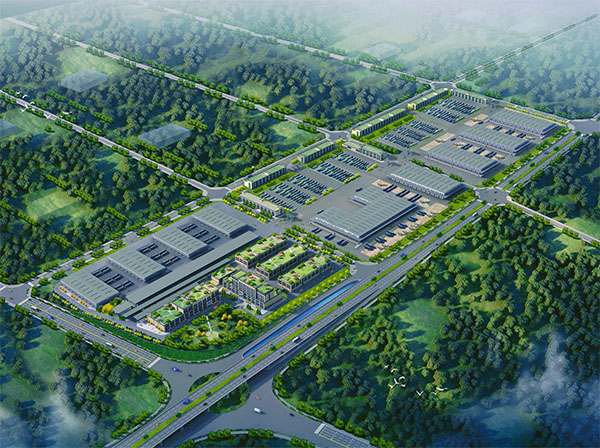 支持的武陵山倉儲物流樞紐建設(shè)項目（效果圖）。農(nóng)發(fā)行重慶市分行供圖