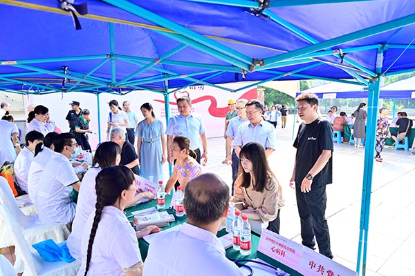 活動(dòng)現(xiàn)場(chǎng)。沙坪壩區(qū)陳家橋醫(yī)院供圖