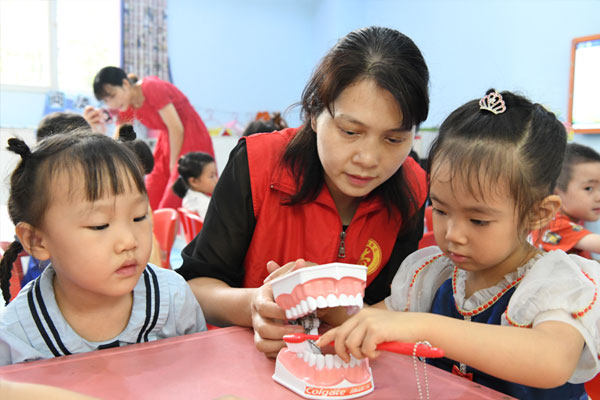活動現(xiàn)場。璧山區(qū)婦幼保健院供圖