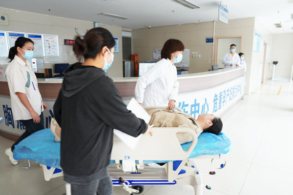 演練模擬現(xiàn)場。院方供圖