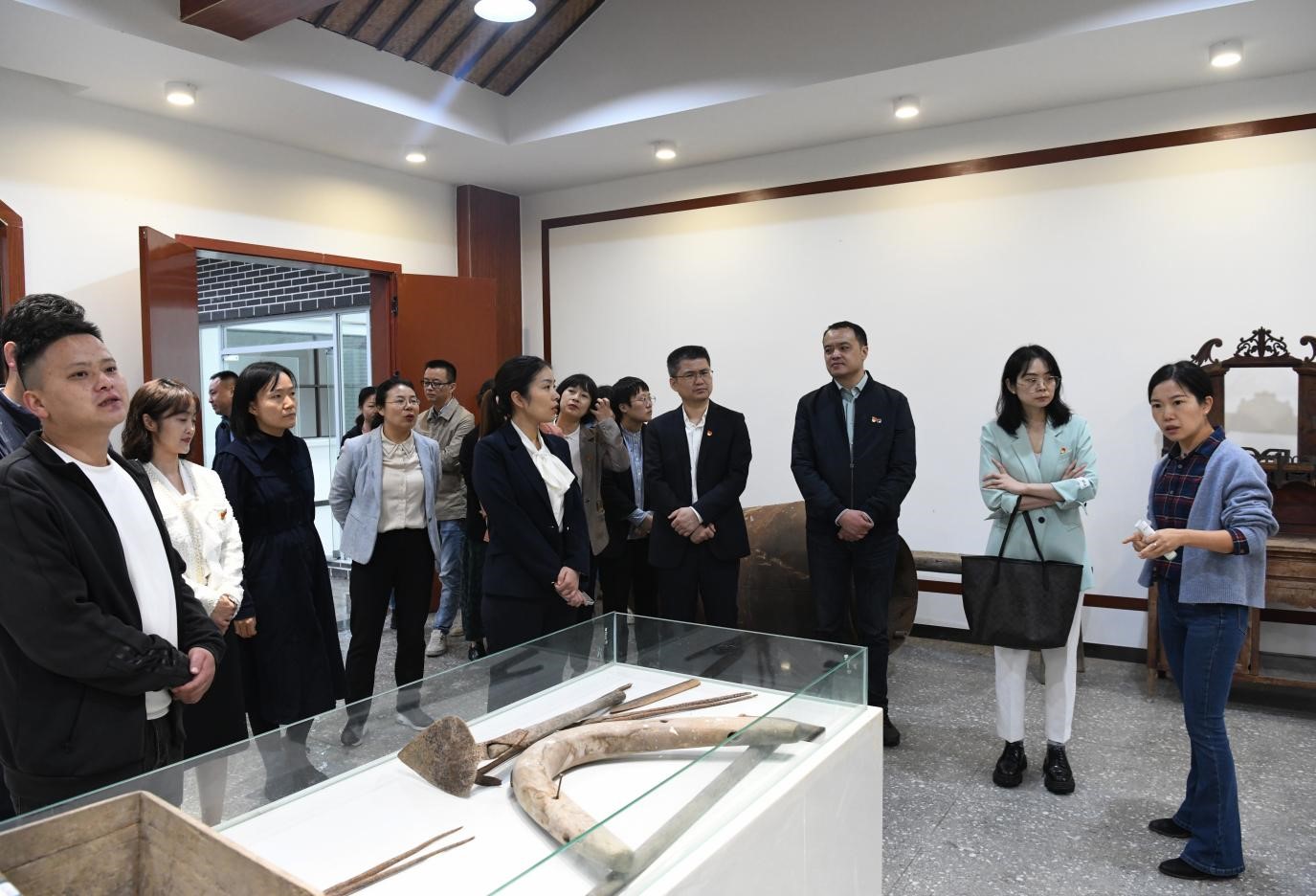 在浸口村學(xué)習(xí)參觀。璧山區(qū)婦幼保健院供圖