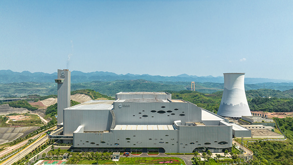 重慶市洛磧垃圾焚燒發(fā)電廠項目。中冶建工供圖