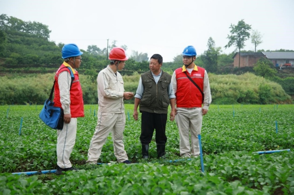 國網(wǎng)重慶璧山供電公司員工在廣普鎮(zhèn)柏楊村走訪了解農(nóng)戶節(jié)日用電需求。蔣佩攝