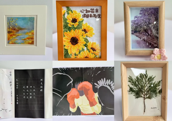 學(xué)子手作禮物。重慶松山醫(yī)院供圖