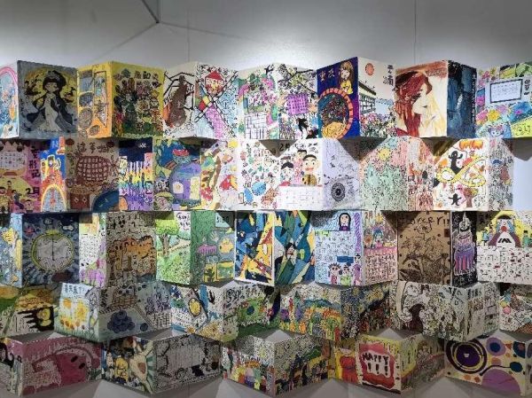 展出作品。北碚區(qū)兩江小學(xué)供圖