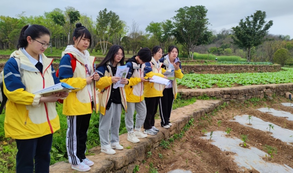 學(xué)生走進(jìn)廣陽島。重慶市南坪中學(xué)校供圖