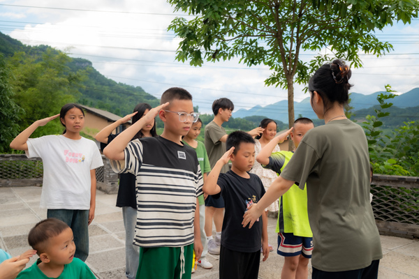 “村娃軍令營”活動現(xiàn)場。西南大學(xué)供圖