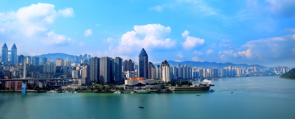 涪陵城區(qū)長(zhǎng)江烏江兩江交匯。涪陵區(qū)委宣傳部供圖