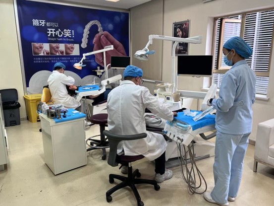 檢查畫面。泰康拜博口腔供圖