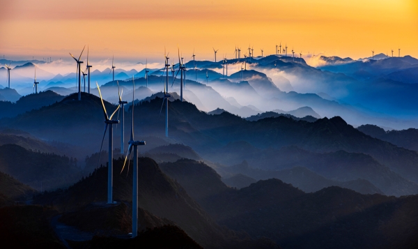 石柱七曜山風電群。石柱縣委宣傳部供圖
