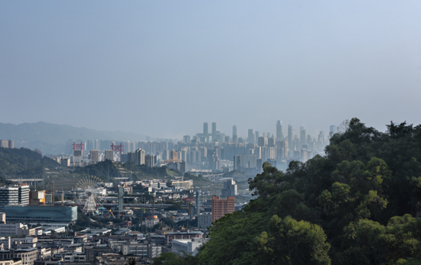 項目視野實景圖。越秀重慶供圖