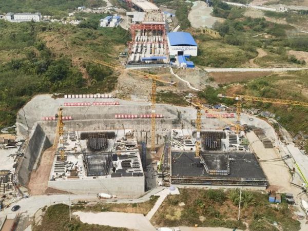 黃桷沱長江大橋南錨碇施工現(xiàn)場。重慶市建科院供圖