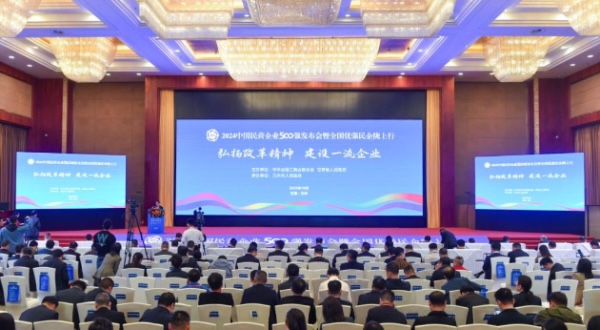 2024中國民營企業(yè)500強(qiáng)發(fā)布。新鷗鵬集團(tuán)供圖