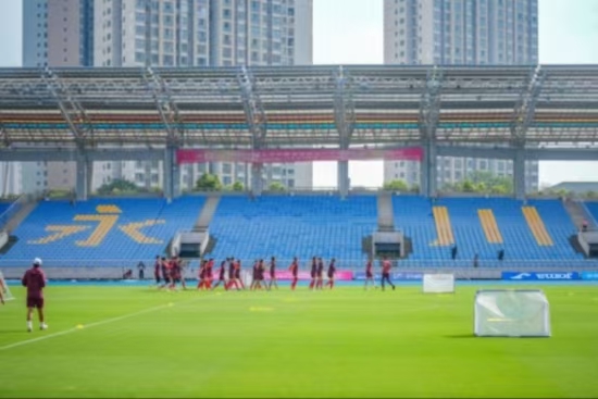 中國女足在重慶永川訓(xùn)練。陳安鑫攝