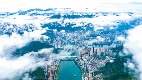 彭水縣城。彭水縣委宣傳部供圖