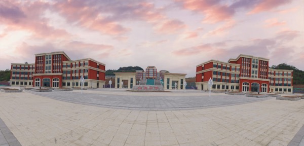 梁平知德中學(xué)正面。重慶設(shè)計(jì)集團(tuán)有限公司市政設(shè)計(jì)研究院供圖