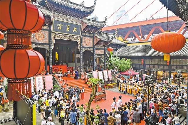 湖廣會館禹王祭祀典禮現(xiàn)場。記者 齊嵐森 攝/視覺重慶