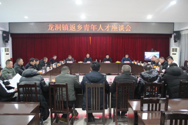 龍洞鎮(zhèn)返鄉(xiāng)青年人才座談會(huì)。龍洞鎮(zhèn)供圖