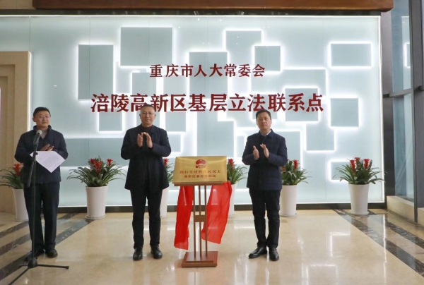 踐行全過程人民民主涪陵高新區(qū)基層實踐站揭牌。涪陵區(qū)委宣傳部供圖