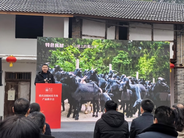 同樂羊肉現(xiàn)場推介。任峰攝