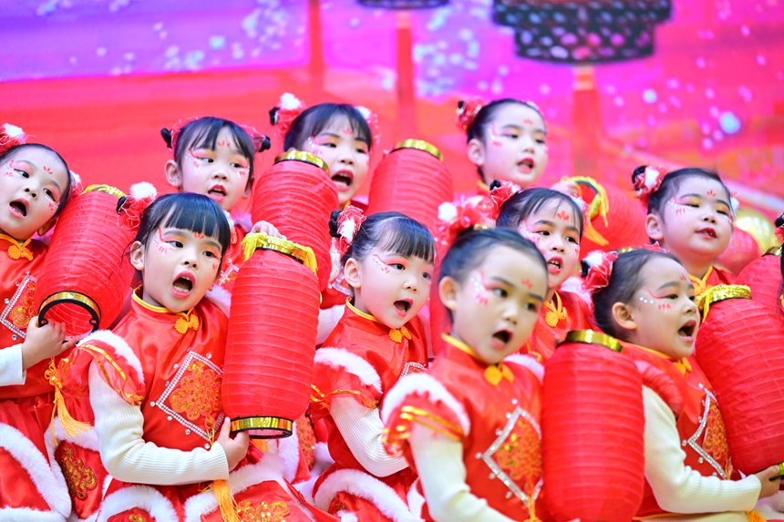“國潮迎新年”的主題活動。郭旭攝