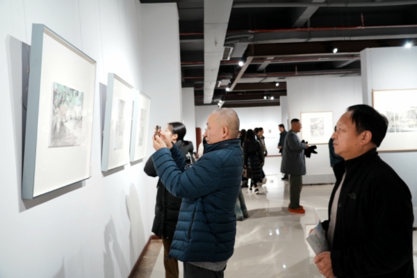 市民參觀展覽。渝北區(qū)文化旅游委供圖