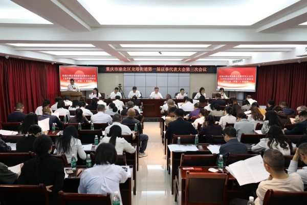 會(huì)議現(xiàn)場(chǎng)。龍塔街道供圖