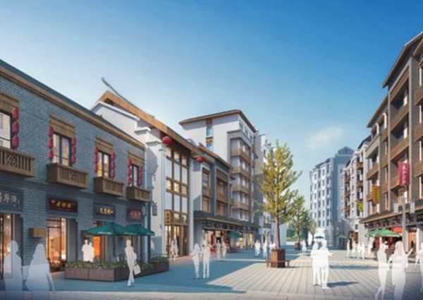 龍興古鎮(zhèn)項目效果圖。兩江新區(qū)建設(shè)局供圖
