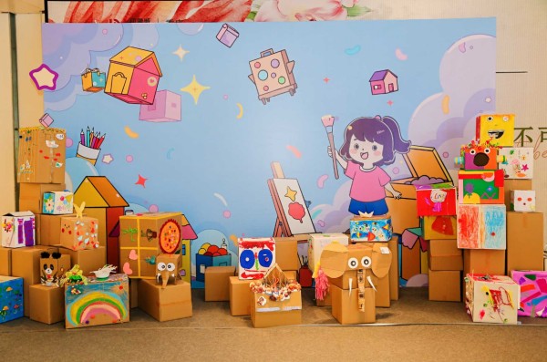藝術(shù)展作品。渝中區(qū)蒙正幼兒園供圖
