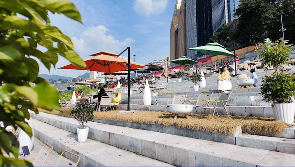 “兩江四岸”治理提升海棠煙雨段項目——海棠溪碼頭。重慶市住房城鄉(xiāng)建委供圖