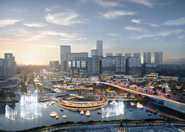 禮嘉濱水商業(yè)意境圖。重慶龍湖供圖