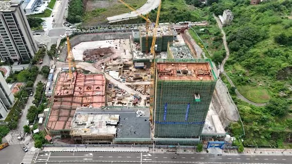 項(xiàng)目建設(shè)現(xiàn)場。重慶市住房城鄉(xiāng)建委供圖