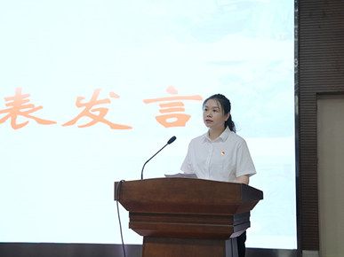 葉秀菊分享工作心得。重慶醫(yī)科大學(xué)附屬第三醫(yī)院（方大醫(yī)院）供圖