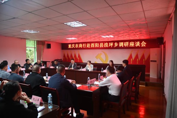 調(diào)研座談會現(xiàn)場。重慶農(nóng)商行供圖