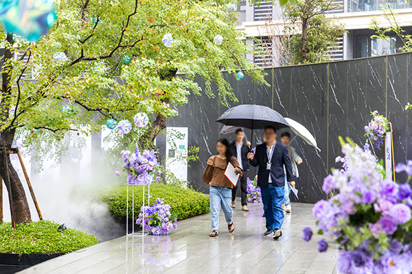 中建·光嶼一期交付現(xiàn)場(chǎng)。中建·光嶼供圖