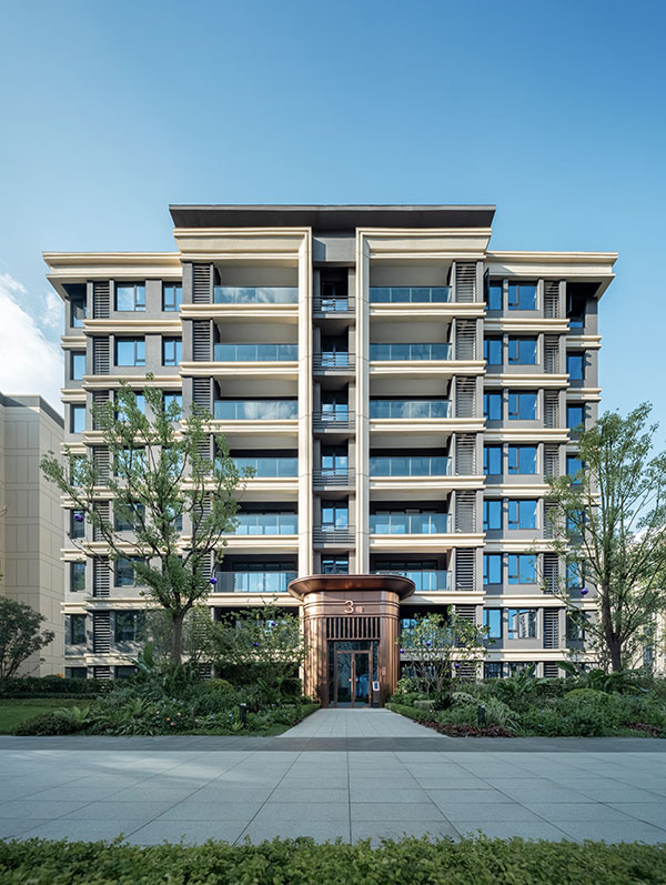 中建·光嶼一期外立面交付實(shí)景。中建·光嶼供圖